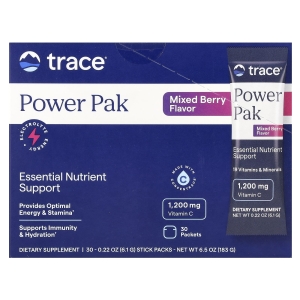 Trace, Power Pak, с ягодным вкусом, 30 пакетиков, 6,1 г (0,22 унции) каждый