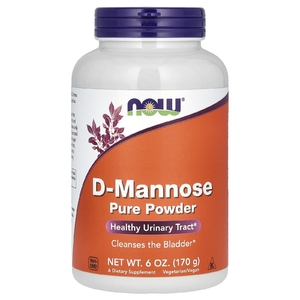 NOW Foods, D-манноза, чистый порошок, 170 г (6 унций)
