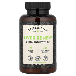 Crystal Star, Детоксикация и восстановление печени, 60 вегетарианских капсул