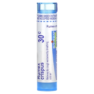 Boiron, Rumex Crispus, 30C, средство от сухого кашля, прибл. 80 гранул