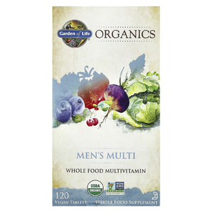 Garden of Life, MyKind Organics, мультивитамины для мужчин, 120 веганских таблеток
