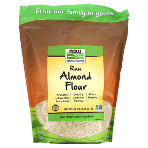 NOW Foods, Real Food, сырая миндальная мука, 624 г (22 унции)