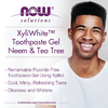 NOW Foods, Solutions, XyliWhite, зубная гель-паста, ним и чайное дерево, мята, 181 г (6,4 унции)