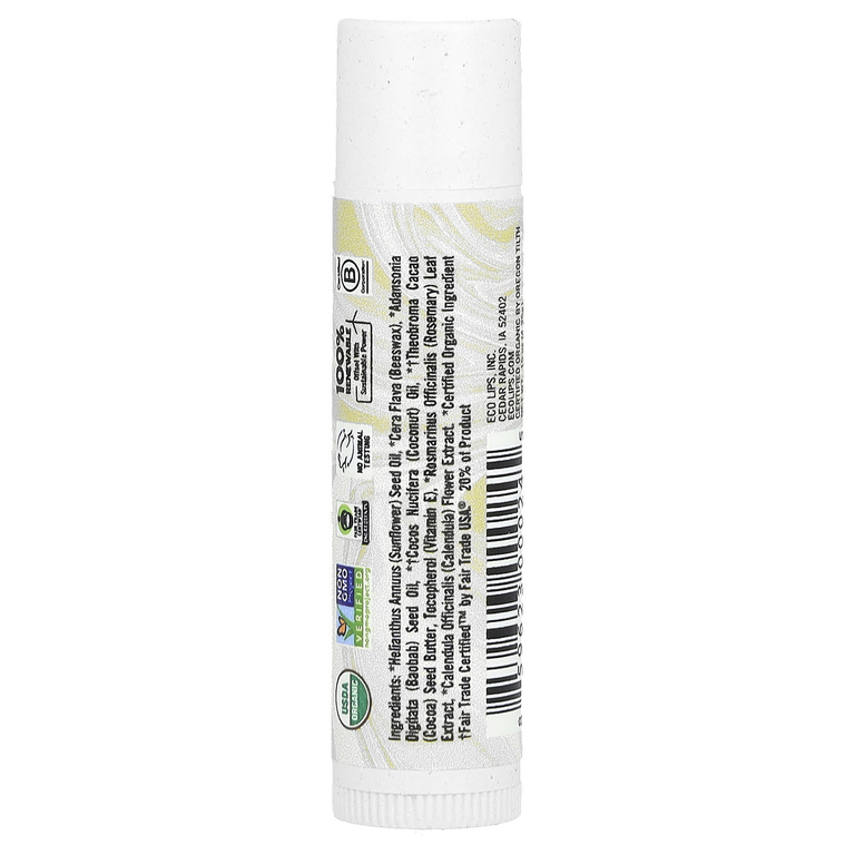 Eco Lips, Gold, бальзам для губ, без добавок, 4,25 г (0,15 унции) (Товар снят с продажи) 