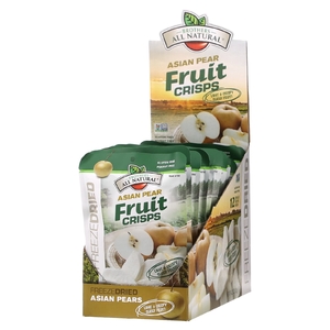 Brothers-All-Natural, Fruit Crisps, азиатская груша, 12 пакетиков на одну порцию, 10 г (0,35 унции)