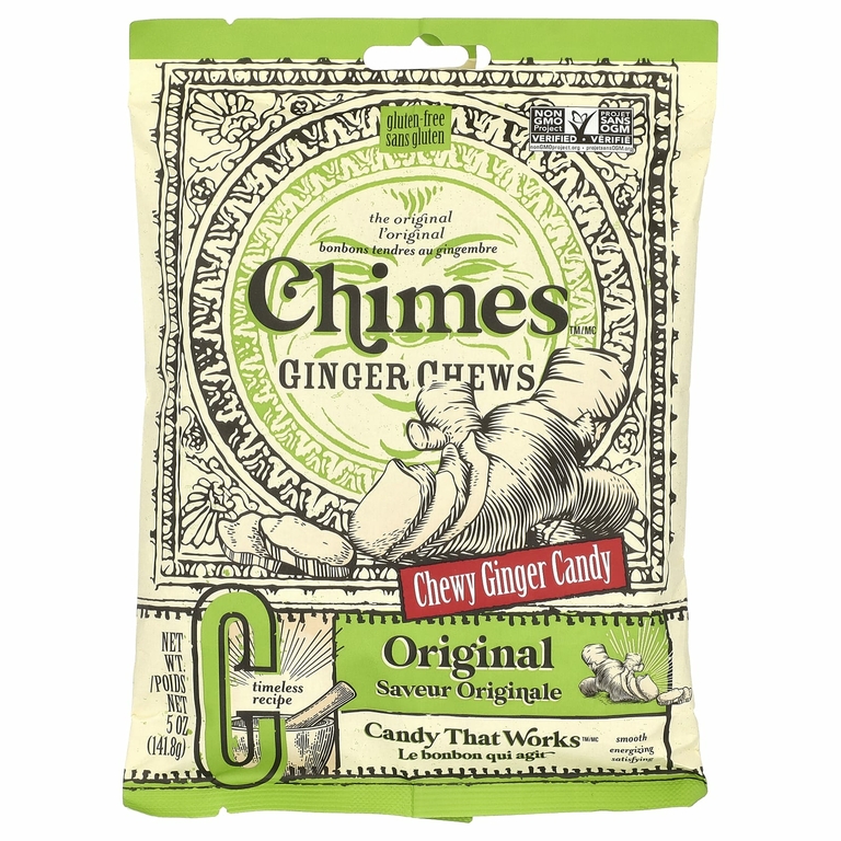 Chimes, имбирные жевательные конфеты, оригинальный вкус, 141,8 г (5 унций)