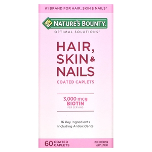 Nature's Bounty, для здоровья волос, кожи и ногтей, 60 капсул в оболочке