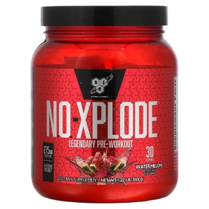 BSN, N.O.-Xplode, легендарный предтренировочный комплекс, арбуз, 555 г (1,22 фунта)