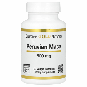 California Gold Nutrition, перуанская мака, 500 мг, 90 вегетарианских капсул