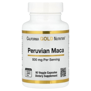 California Gold Nutrition, перуанская мака, 500 мг, 90 вегетарианских капсул
