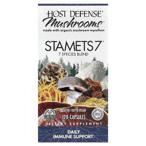 Host Defense, Mushrooms™, STAMETS 7®, 120 капсул