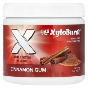 Xyloburst, ксилитоловая камедь, со вкусом корицы, 100 шт., 150 г (5,29 унции)