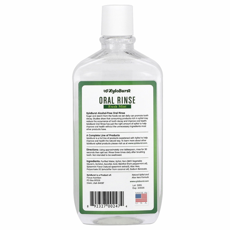 Xyloburst, ополаскиватель для рта, со вкусом свежей мяты, 473 мл (16 жидк. унций)