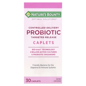 Nature's Bounty, Optimal Solutions®, пробиотик, контролируемая доставка, 30 капсул (Товар снят с продажи) 