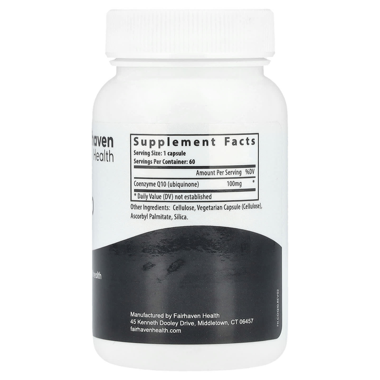Fairhaven Health, коэнзим Q10, 60 капсул (100 мг в 1 капсуле)