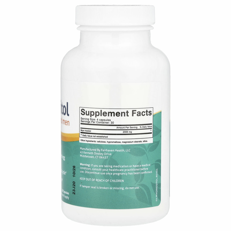 Fairhaven Health, мио-Инозитол, для женщин и мужчин, 120 капсул