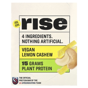 Rise Bar, Protein Bar, лимонный кешью, 12 батончиков, 60 г (2,1 унции)