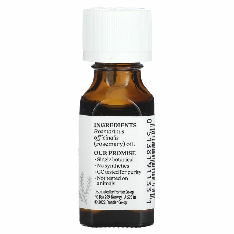 Aura Cacia, чистое эфирное масло, розмарин, 15 мл (0,5 жидк. унции)