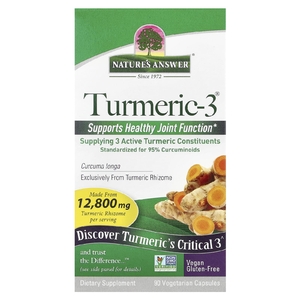 Nature's Answer, Куркума-3, 90 вегетарианских капсул