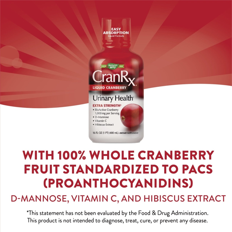 Nature's Way, CranRX, клюквенный сок, 16 жидких унций (480 мл)