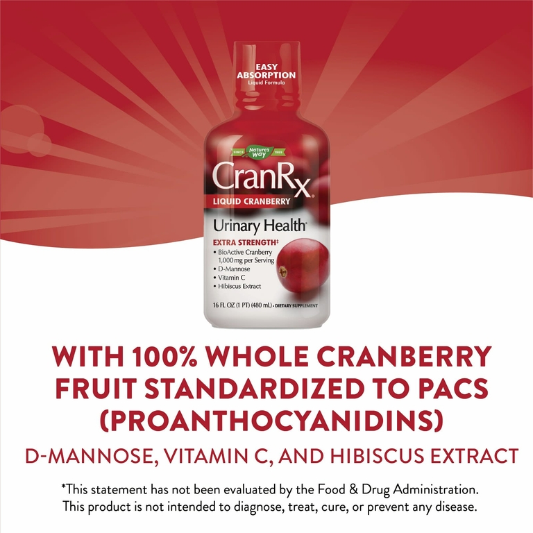 Nature's Way, CranRX, клюквенный сок, 16 жидких унций (480 мл)