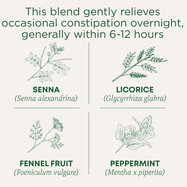Traditional Medicinals, Organic Smooth Move®, перечная мята сенна, без кофеина, 16 упакованных чайных пакетиков, 32 г (1,13 унции)