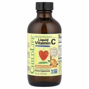 ChildLife Essentials, жидкая добавка с витамином C, натуральный апельсин, 118 мл (4 жидк. унции)