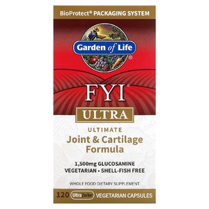 Garden of Life, FYI Ultra, универсальная формула для суставов и хрящей, 120 вегетарианских капсул UltraZorbe