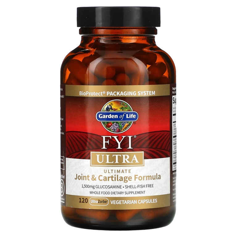 Garden of Life, FYI Ultra, универсальная формула для суставов и хрящей, 120 вегетарианских капсул UltraZorbe