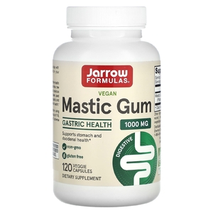 Jarrow Formulas, веганская мастиковая смола, 1000 мг, 120 растительных капсул