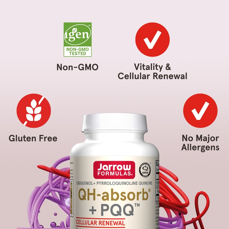 Jarrow Formulas, убихинол, QH-Absorb + PPQ, 60 мягких таблеток