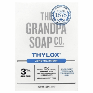 The Grandpa Soap Co., кусковое мыло для лица и тела, средство от акне, 92 г (3,25 унции)