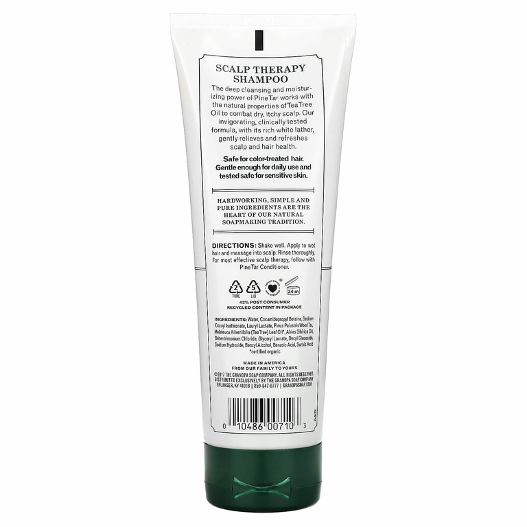 The Grandpa Soap Co., шампунь с сосновым дегтом, для ухода за кожей головы, 237 мл (8 жидк. унций)