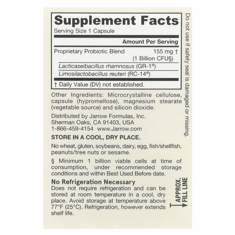Jarrow Formulas, Fem Dophilus, пробиотики, 1 млрд КОЕ, 30 растительных капсул