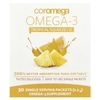 Coromega, Omega-3 + Vit D, тропический апельсин, 30 одноразовых пакетиков, 2,5 г каждый