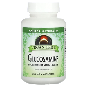 Source Naturals, Vegan True, глюкозамин, 60 таблеток