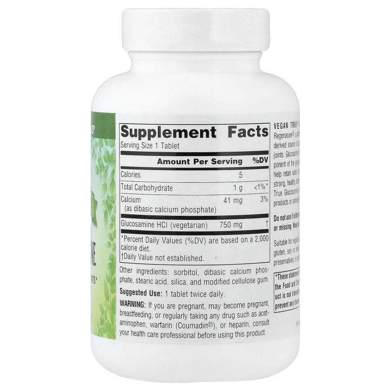 Source Naturals, Vegan True®, глюкозамин, 60 таблеток (Товар снят с продажи) 