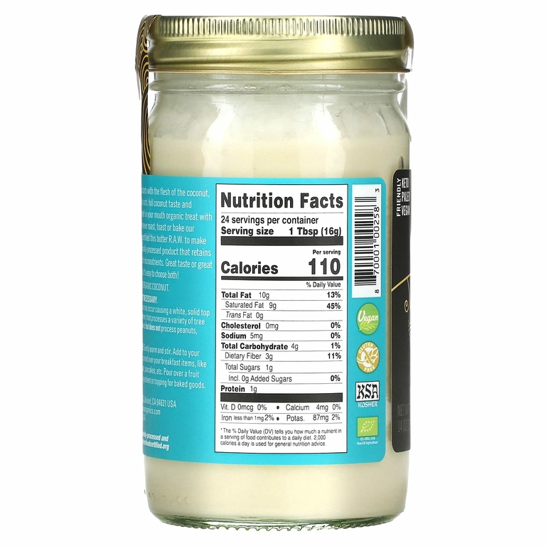 Artisana, органический продукт, необработанное кокосовое масло, 397 г (14 унций)