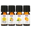 NOW Foods, Solutions, Put Some Pep in Your Step, набор эфирных масел для бодрости, 4 флакона по 10 мл (1,3 жидк. Унции)