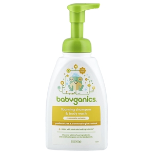 Babyganics, Пенящийся шампунь и гель для душа, ромашка и вербена, 473 мл (16 жидк. унц.)
