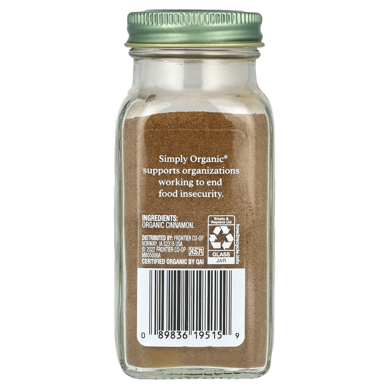 Simply Organic, Органическая цейлонская корица, 2,08 унций (59 г)