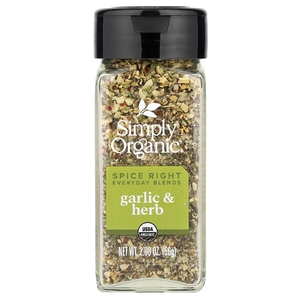 Simply Organic, Органик Правильные специи Смеси на каждый день, Зелень чеснока, 2,0 унции (56г)