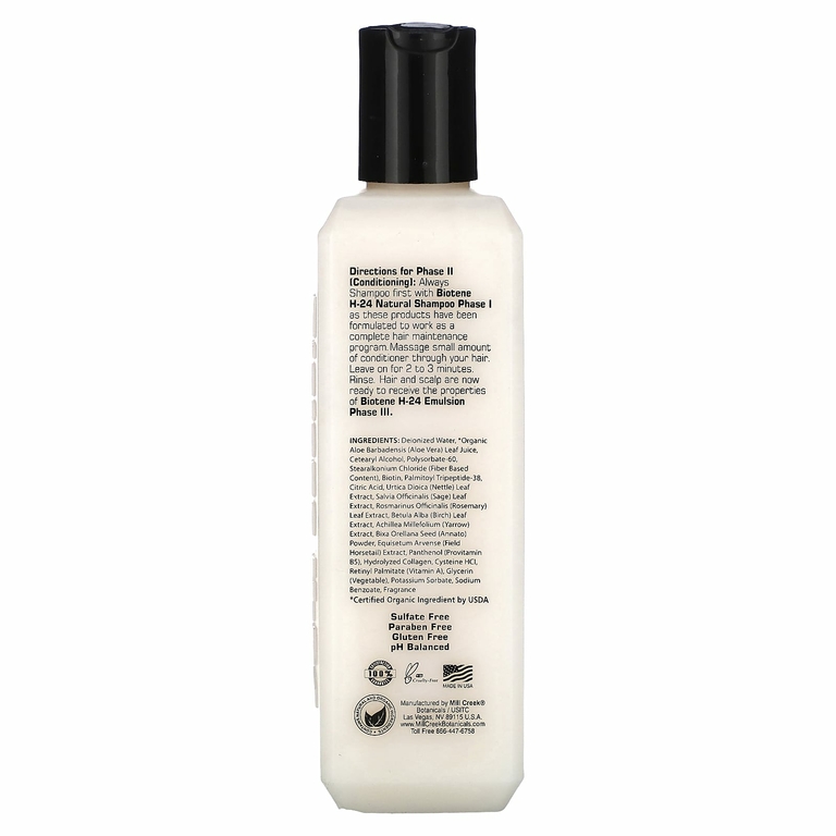 Mill Creek Botanicals, Натуральный кондиционер с биотином (Этап II), 8,5 жидкой унции (250 мл) (Товар снят с продажи) 