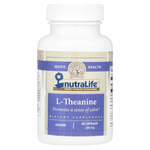 NutraLife, L-теанин, 200 мг, 60 капсул