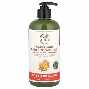 Petal Fresh, Смягчающий гель для ванны и душа, роза и жимолость, 475 мл (16 жидк. унц.)
