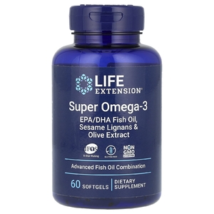 Life Extension, Super Omega-3, 60 мягких таблеток
