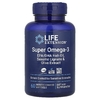 Life Extension, Super Omega-3, рыбий жир с ЭПК и ДГК, лигнанами кунжута и экстрактом оливы, 60 капсул, покрытых кишечнорастворимой оболочкой