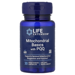 Life Extension, Mitochondrial Basics с PQQ, 30 вегетарианских капсул