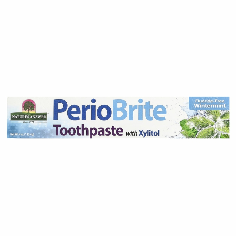 Nature's Answer, PerioBrite®, зубная паста с ксилитолом, без фторидов, зимняя мята, 113,4 г (4 унции)