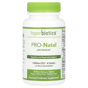 Hyperbiotics, PRO-Moms, с киви, 5 млрд КОЕ, 30 таблеток медленного высвобождения